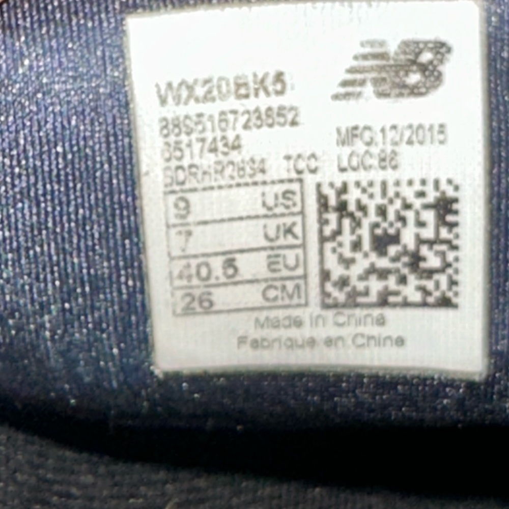 New Balance Black Athletic Minimus Running Shoes with White Accents - Picture 4 of 5
